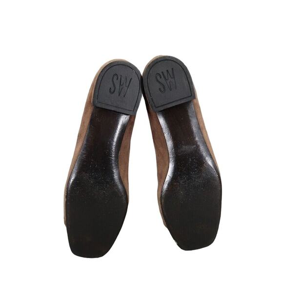 Stuart Weitzman Shoes Womens 6.5 Loafer Flats Slip On Cap Toe Suede Snake Career - Picture 13 of 16